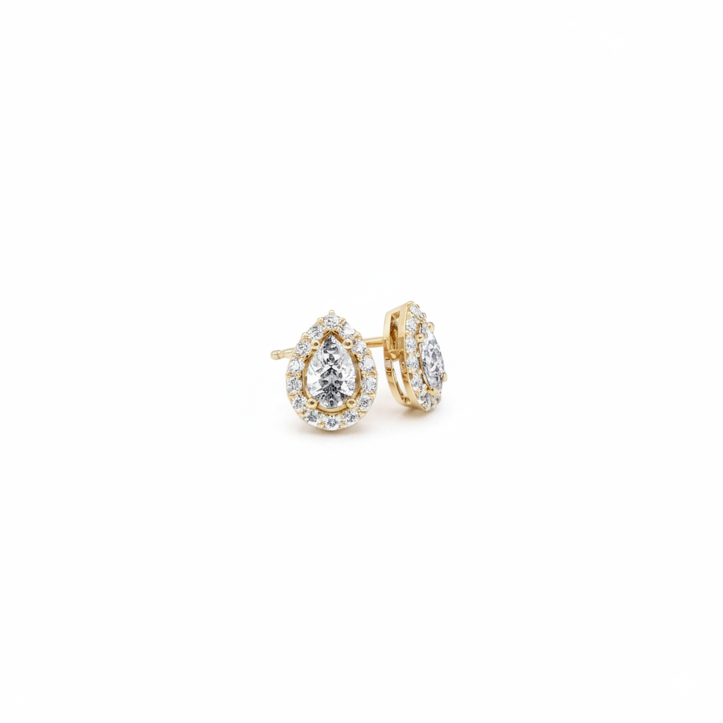 Boucles d'oreilles en or jaune 18 carats