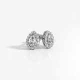 Boucles d'oreilles en or blanc 18 carats