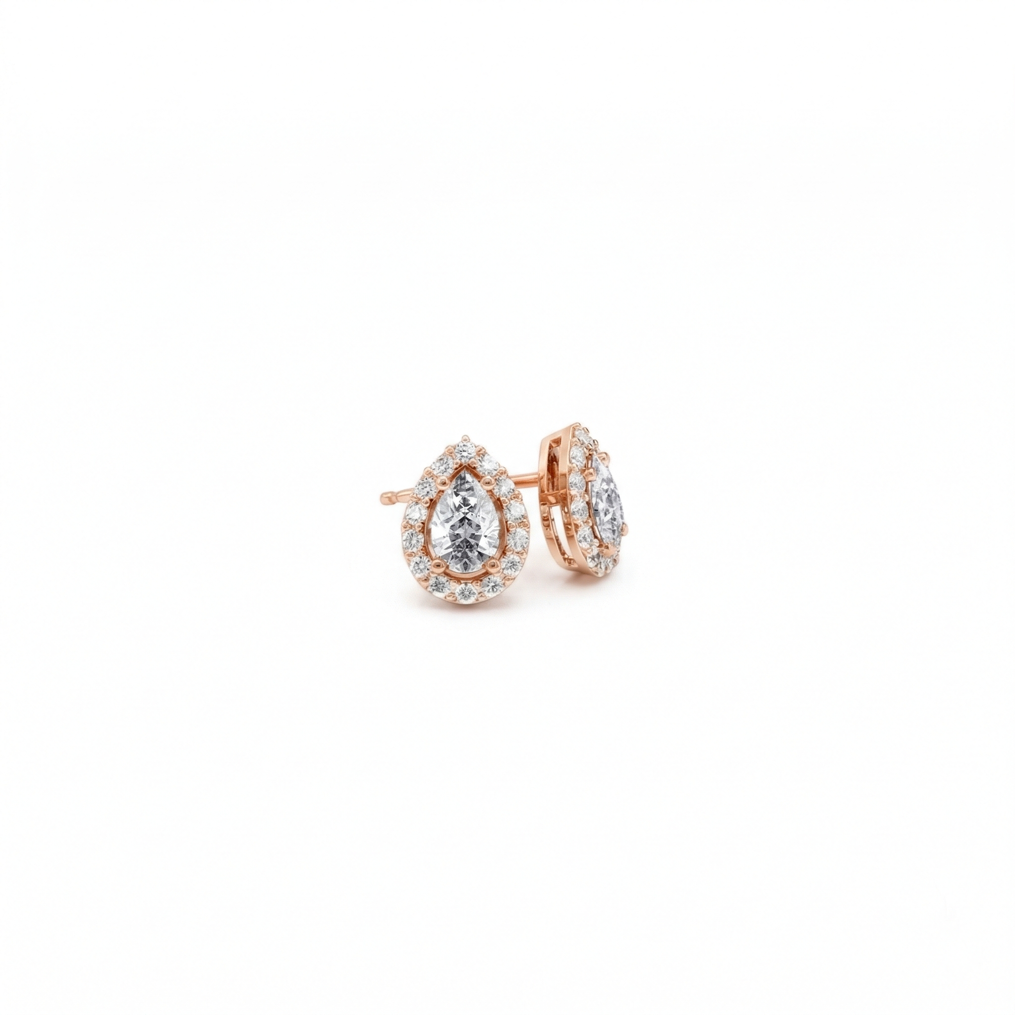 Boucles d'oreilles en or rouge 18 carats
