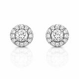 Boucles d'oreilles en or blanc 18 carats