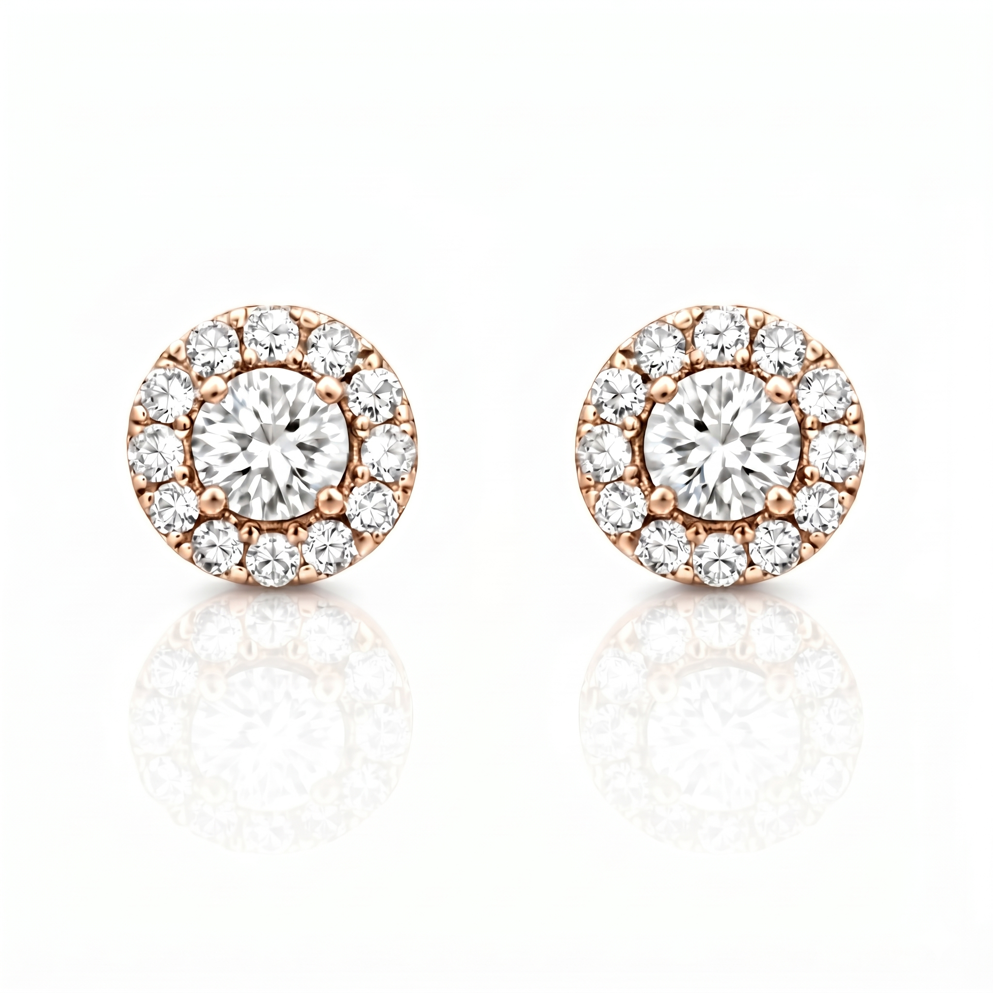 Boucles d'oreilles en or rouge 18 carats