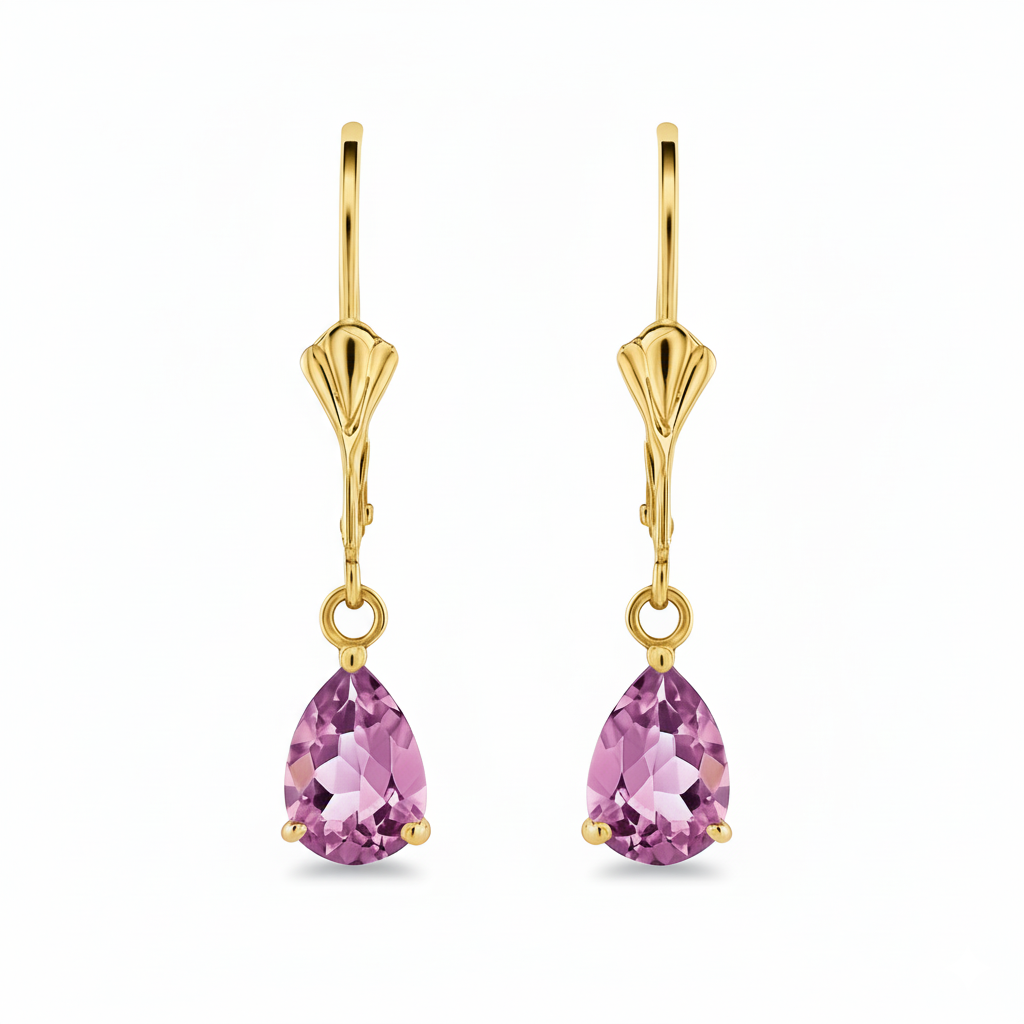 Boucles d'oreilles en or jaune 18 carats