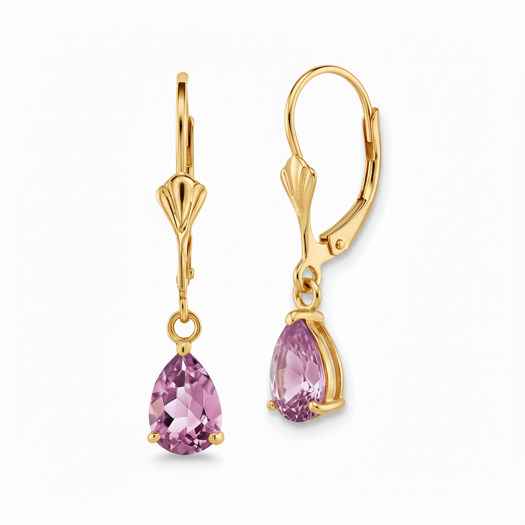 Boucles d'oreilles en or jaune 18 carats