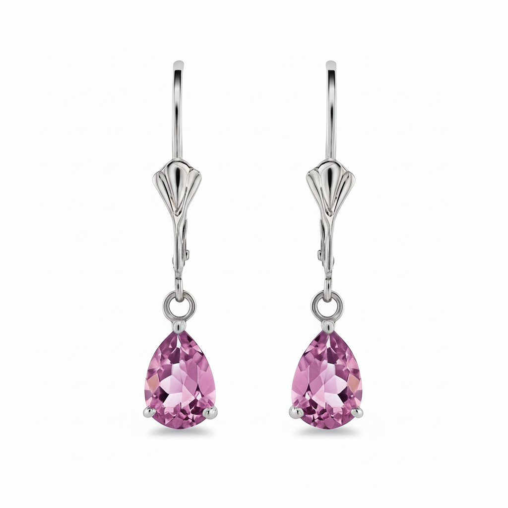 Boucles d'oreilles en or blanc 18 carats
