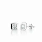 Boucles d'oreilles en or blanc 18 carats