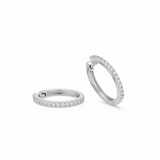Boucles d'oreilles en or blanc 18 carats