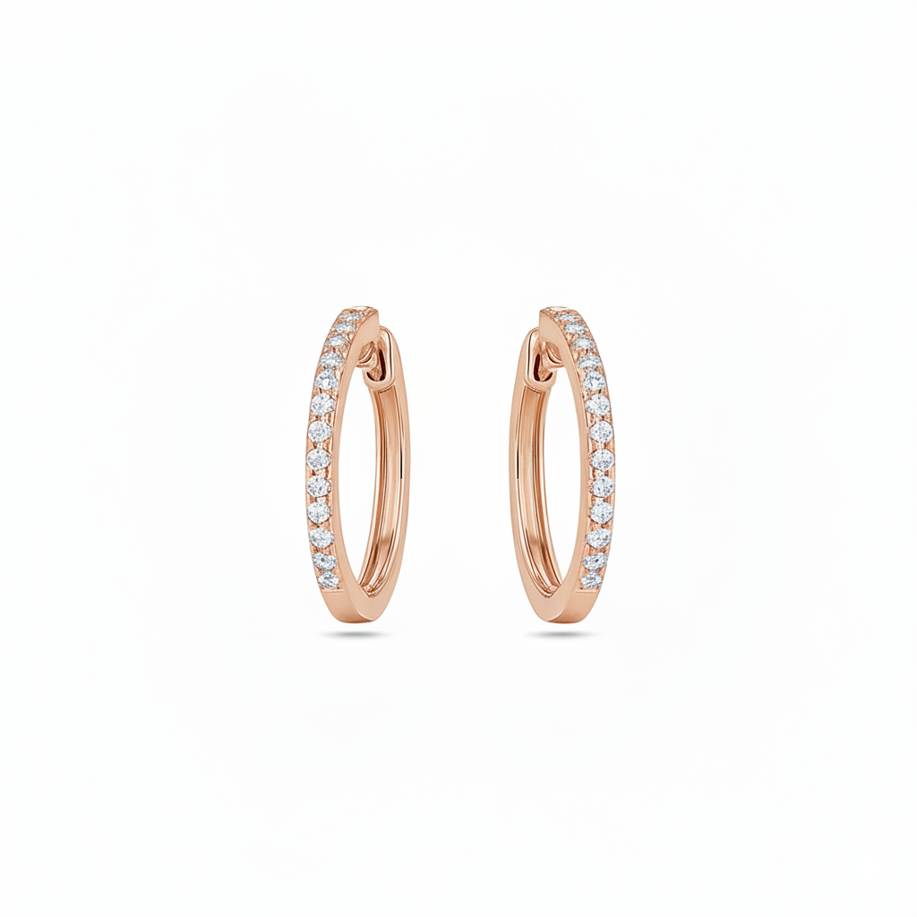 Boucles d'oreilles en or rouge 18 carats
