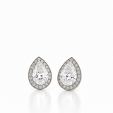 Boucles d'oreilles en or blanc 18 carats