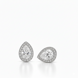 Boucles d'oreilles en or blanc 18 carats