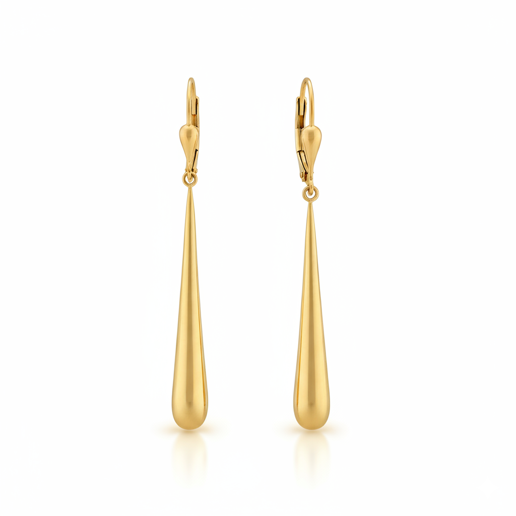 Boucles d'oreilles en or jaune 18 carats
