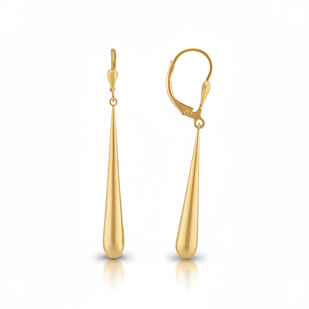 Boucles d'oreilles en or jaune 18 carats 