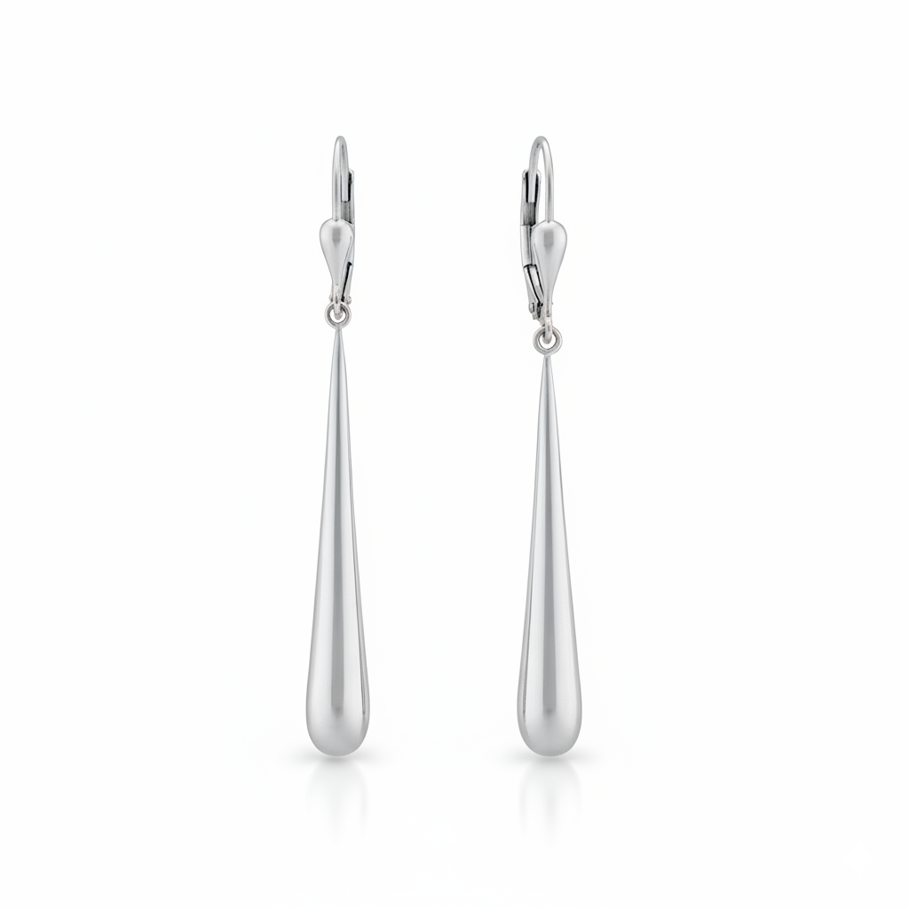 Boucles d'oreilles en or blanc 18 carats