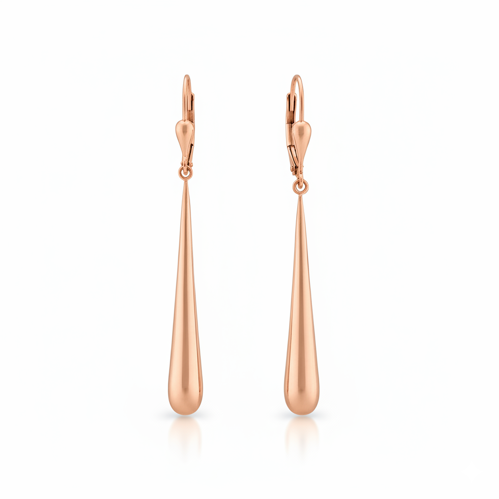 Boucles d'oreilles en or rouge 18 carats