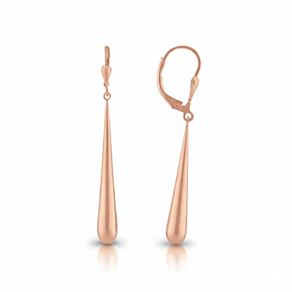 Boucles d'oreilles en or rouge 18 carats