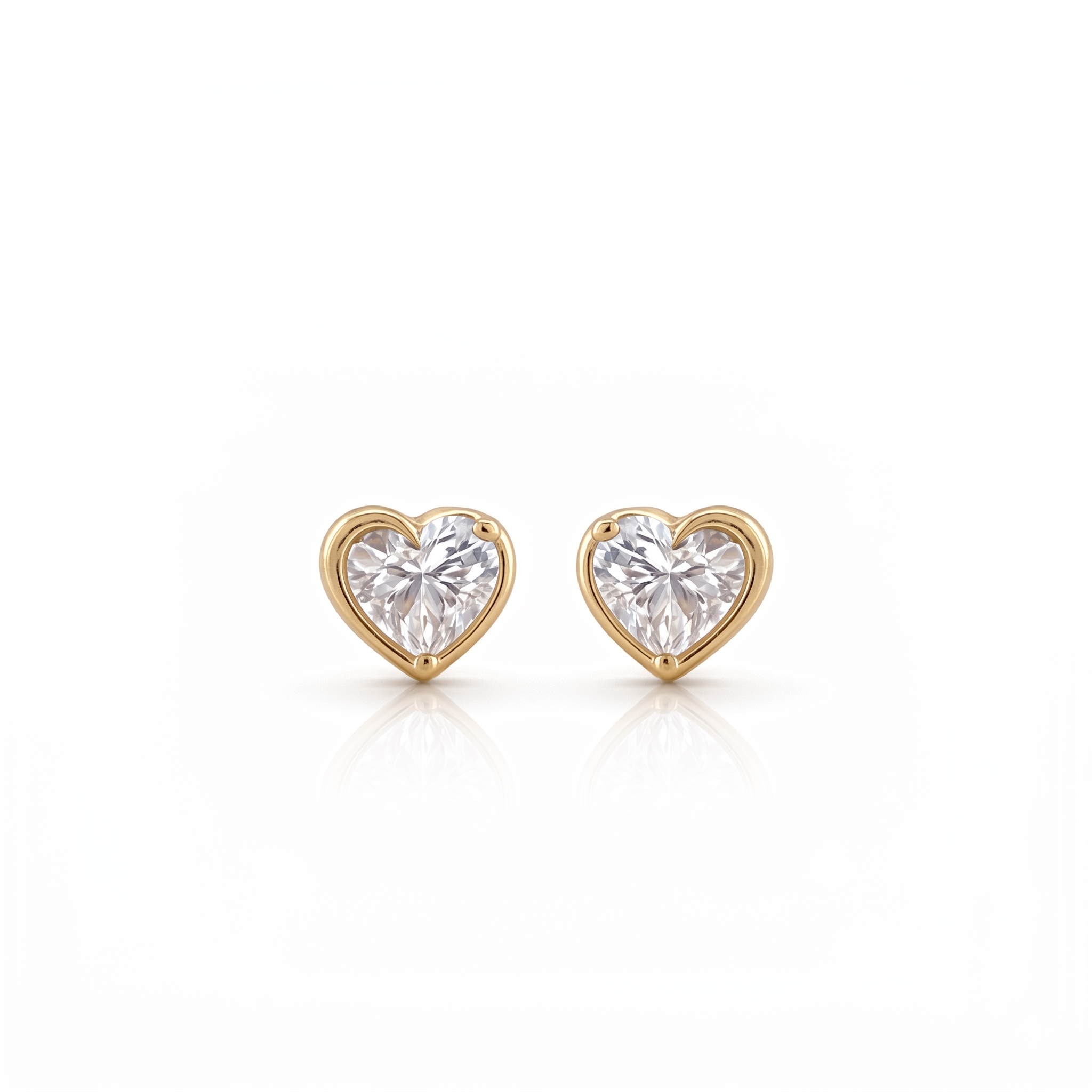 Boucles d'oreilles en or jaune 18 carats 