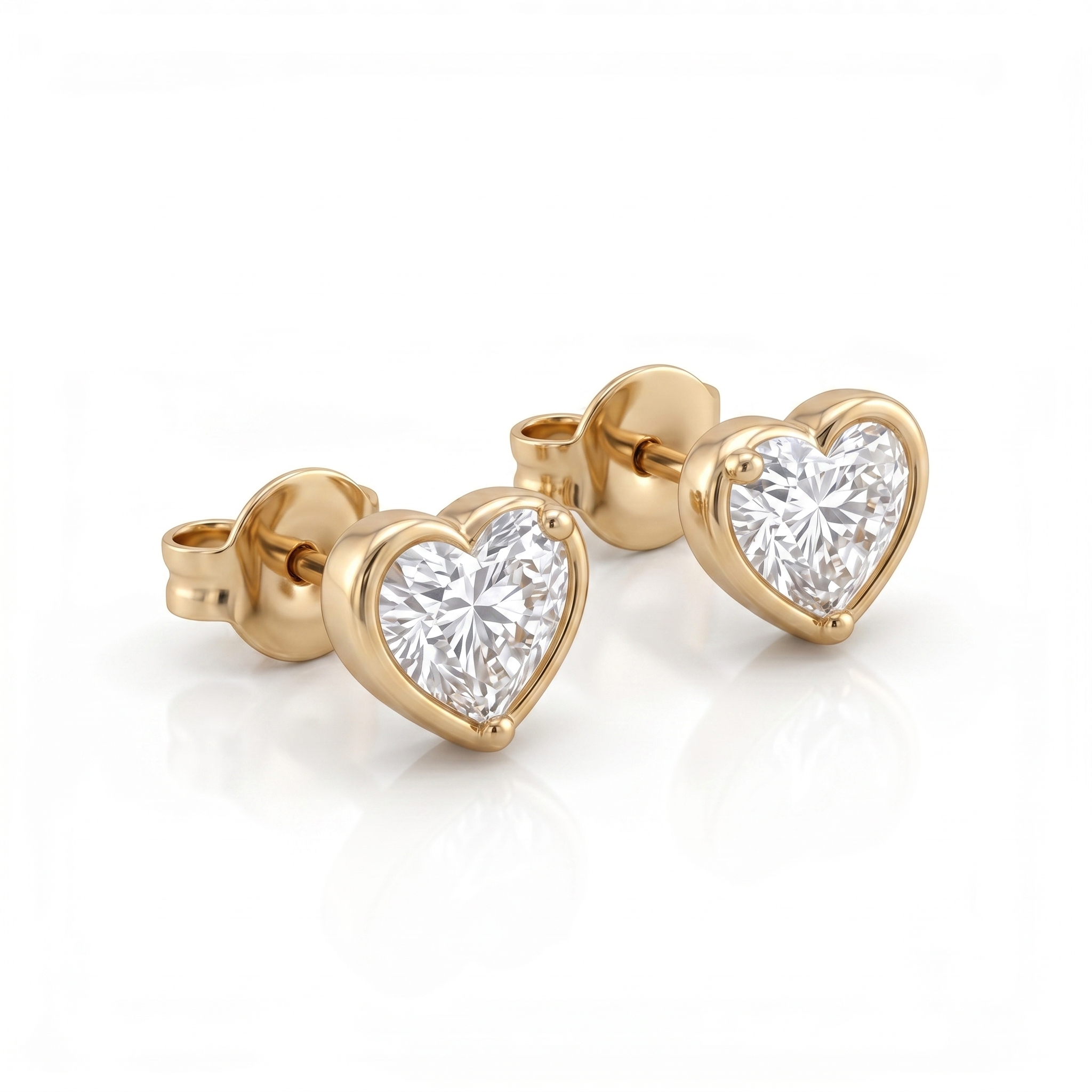 Boucles d'oreilles en or jaune 18 carats