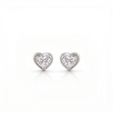 Boucles d'oreilles en or blanc 18 carats