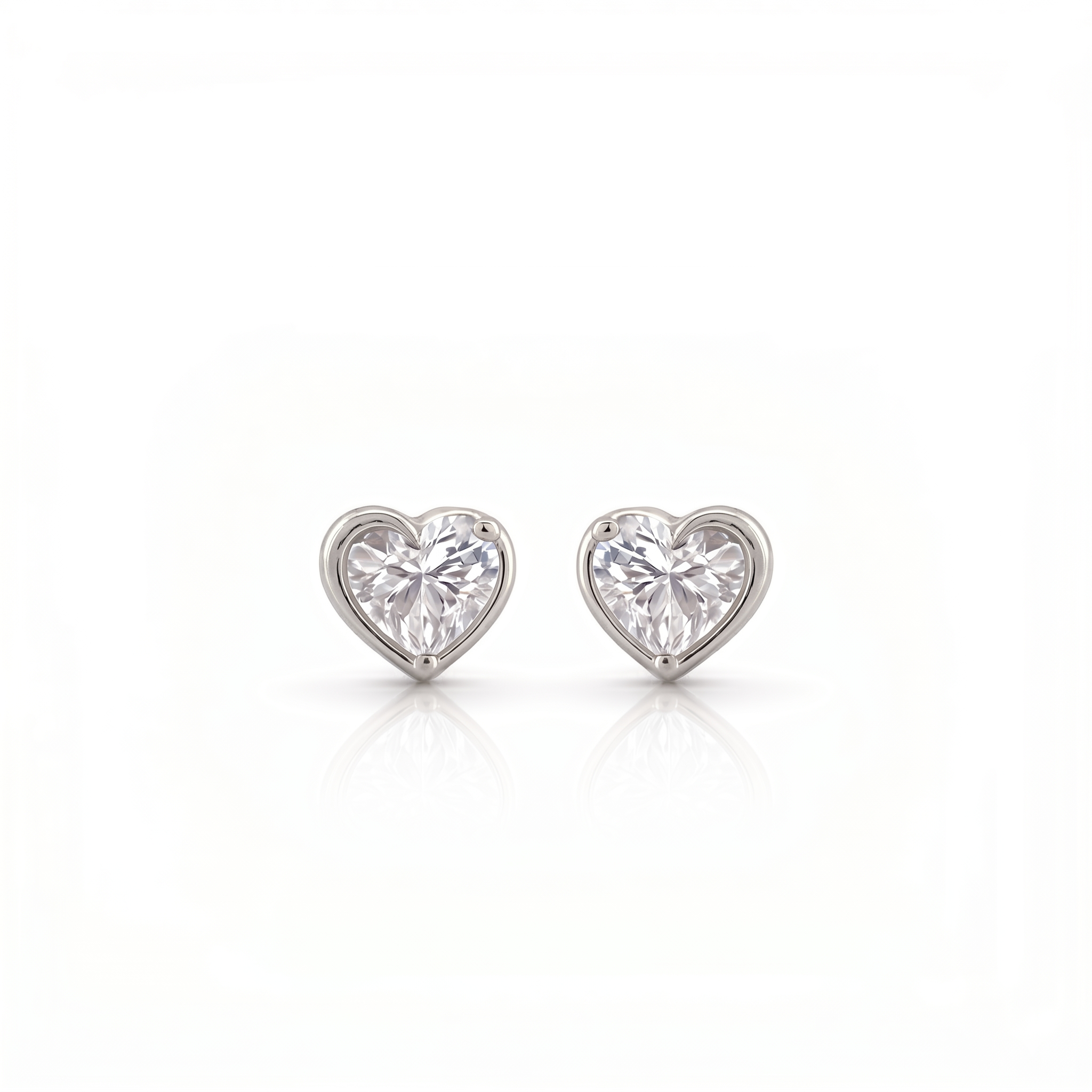 Boucles d'oreilles en or blanc 18 carats