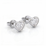 Boucles d'oreilles en or blanc 18 carats