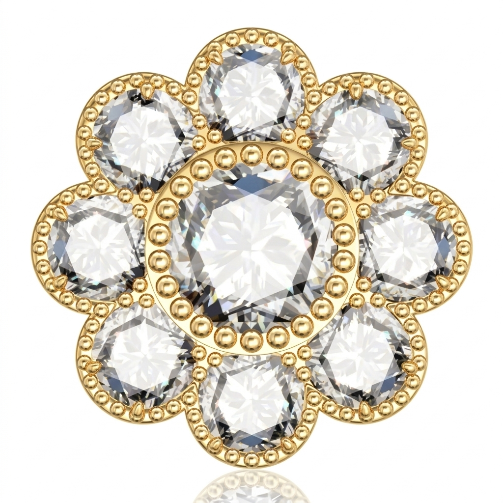 Boucles d'oreilles en or jaune 18 carats 