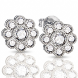 Boucles d'oreilles en or blanc 18 carats