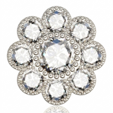 Boucles d'oreilles en or blanc 18 carats