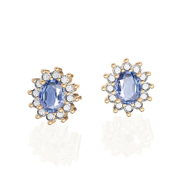 Boucles d'oreilles en or jaune 18 carats
