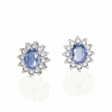 Boucles d'oreilles en or blanc 18 carats