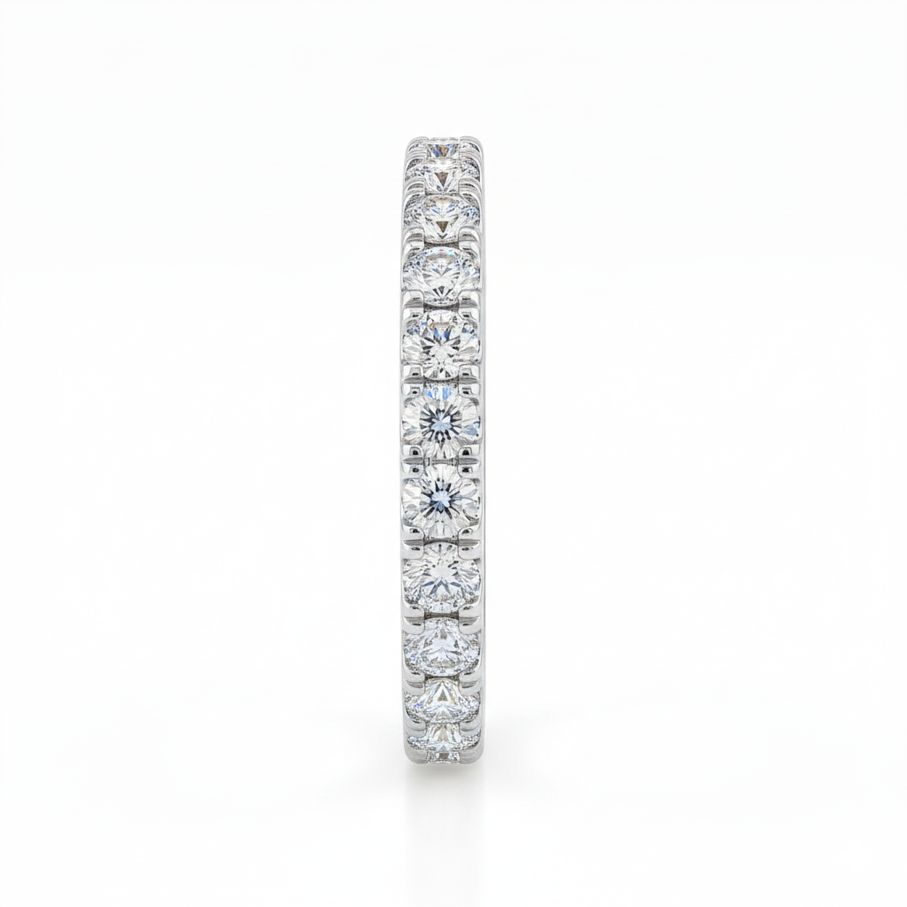 Boucles d'oreilles en or blanc 18 carats