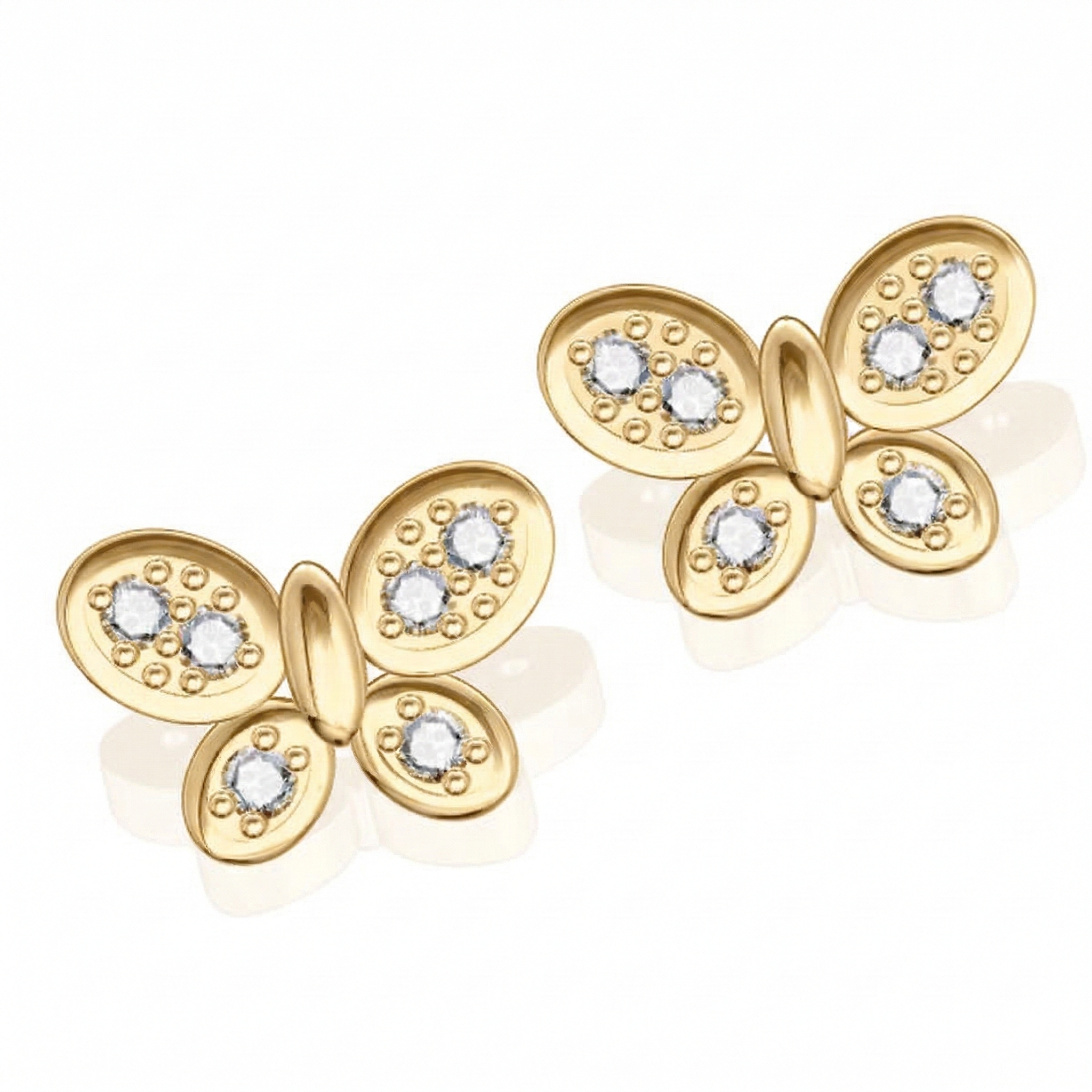 Boucles d'oreilles en or jaune 18 carats