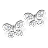 Boucles d'oreilles en or blanc 18 carats