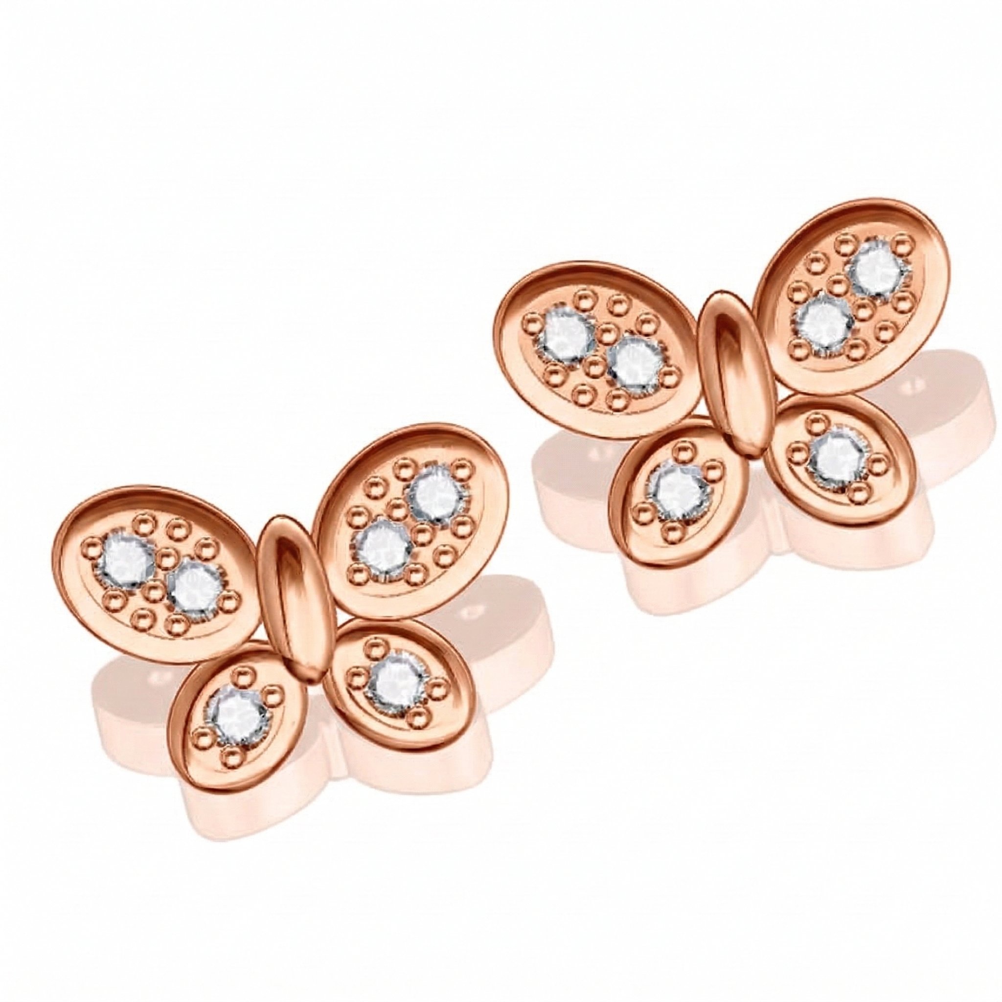 Boucles d'oreilles en or rouge 18 carats