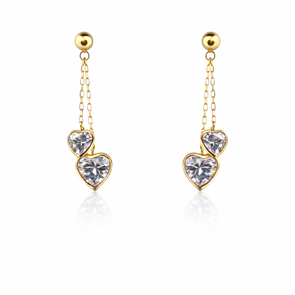 Boucles d'oreilles en or jaune 18 carats