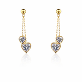 Boucles d'oreilles en or jaune 18 carats