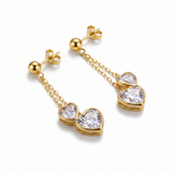 Boucles d'oreilles en or jaune 18 carats