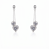 Boucles d'oreilles en or blanc 18 carats