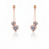 Boucles d'oreilles en or rouge 8 carats