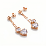 Boucles d'oreilles en or rouge 18 carats 