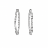 Boucles d'oreilles en or blanc 18 carats