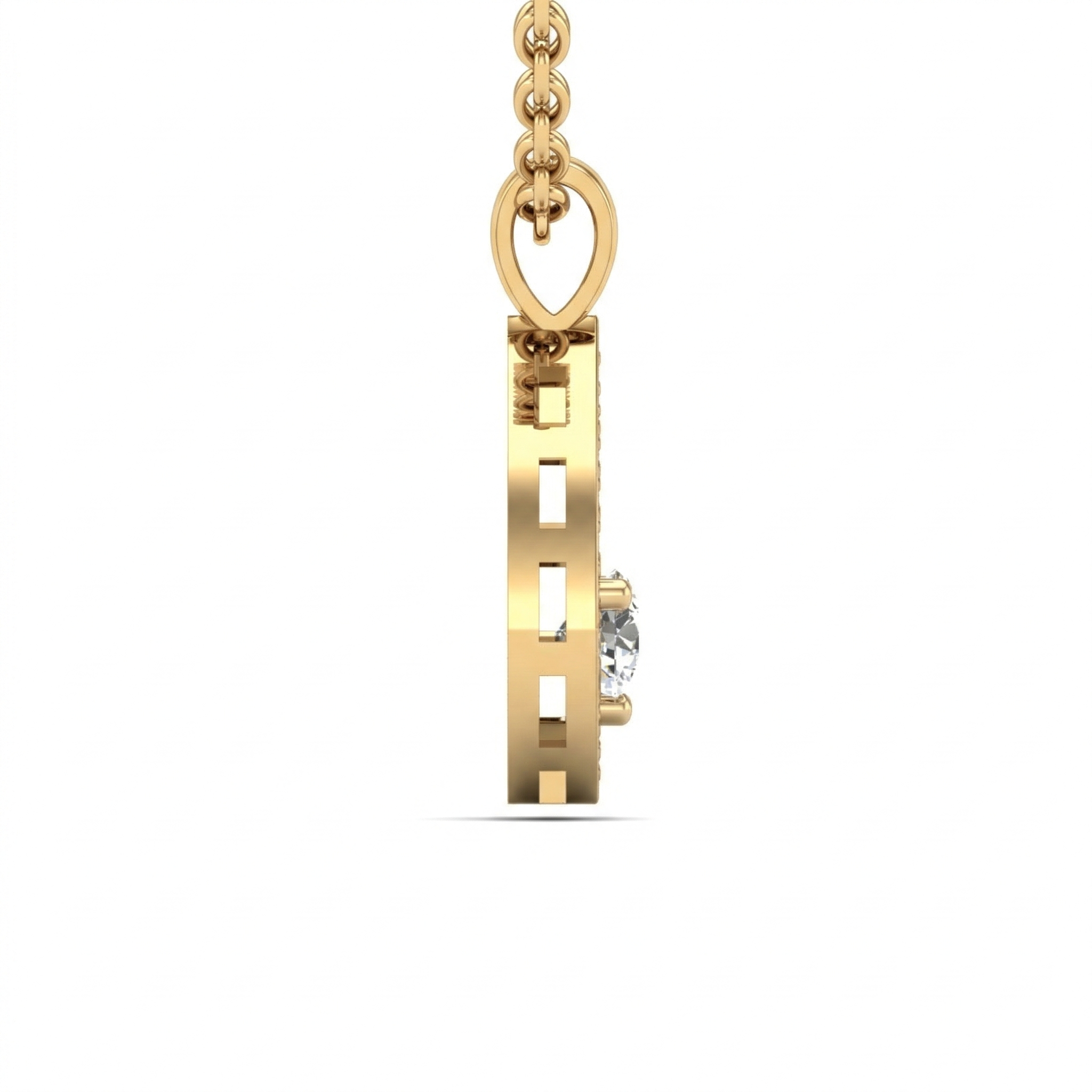 Boucles d'oreilles en or jaune 18 carats