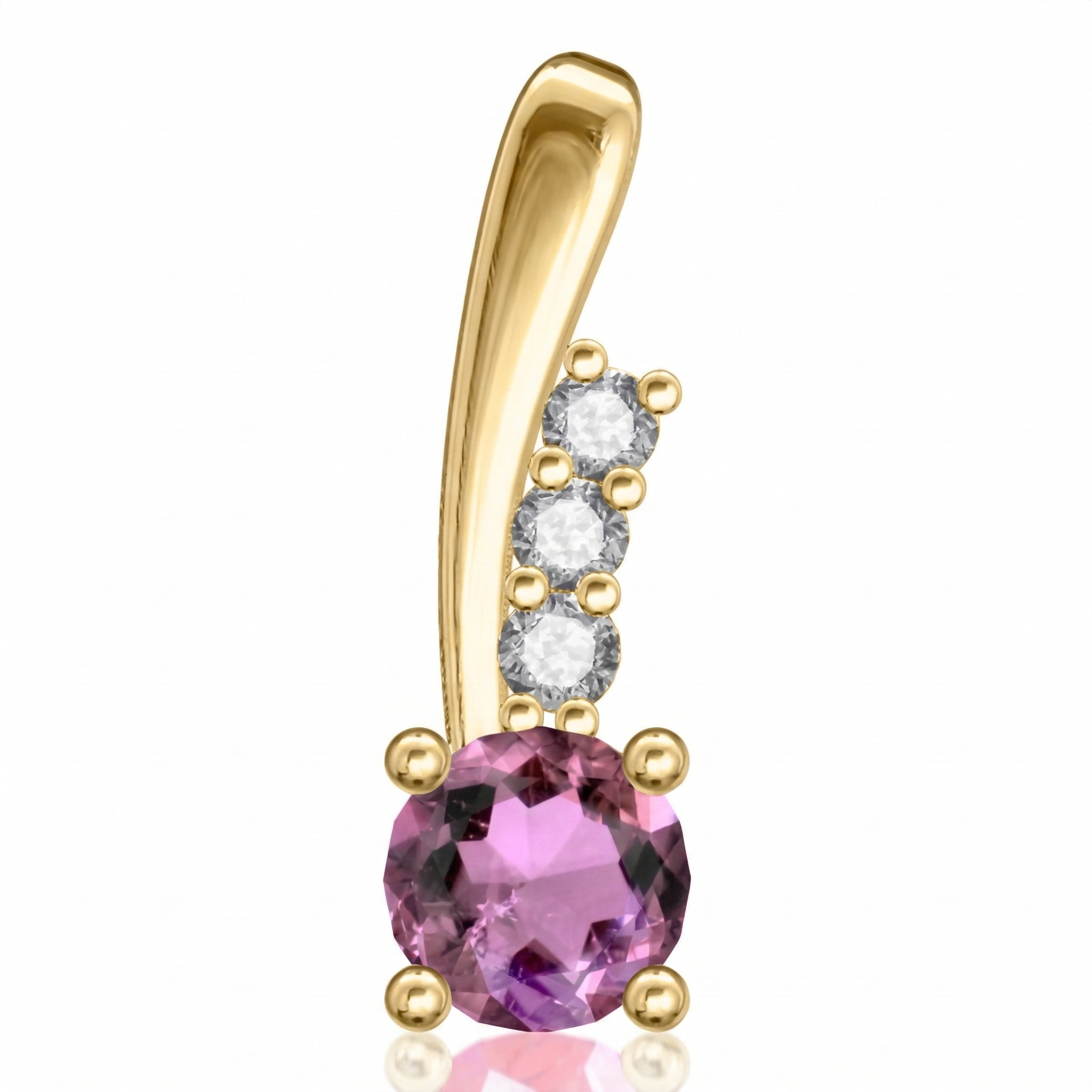 Boucles d'oreilles en or jaune 18 carats 