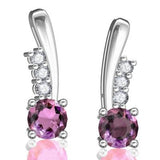 Boucles d'oreilles en or blanc 18 carats