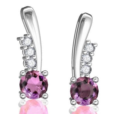 Boucles d'oreilles en or blanc 18 carats