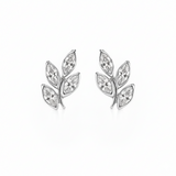 Boucles d'oreilles en or blanc 18 carats