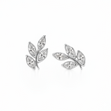 Boucles d'oreilles en or blanc 18 carats