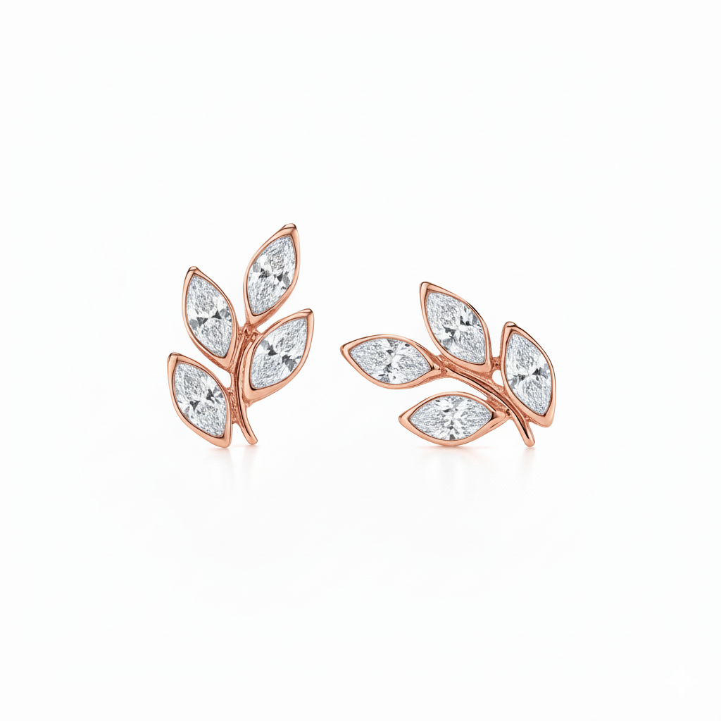 Boucles d'oreilles en or rouge 18 carats