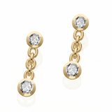 Boucles d'oreilles en or jaune 18 carats