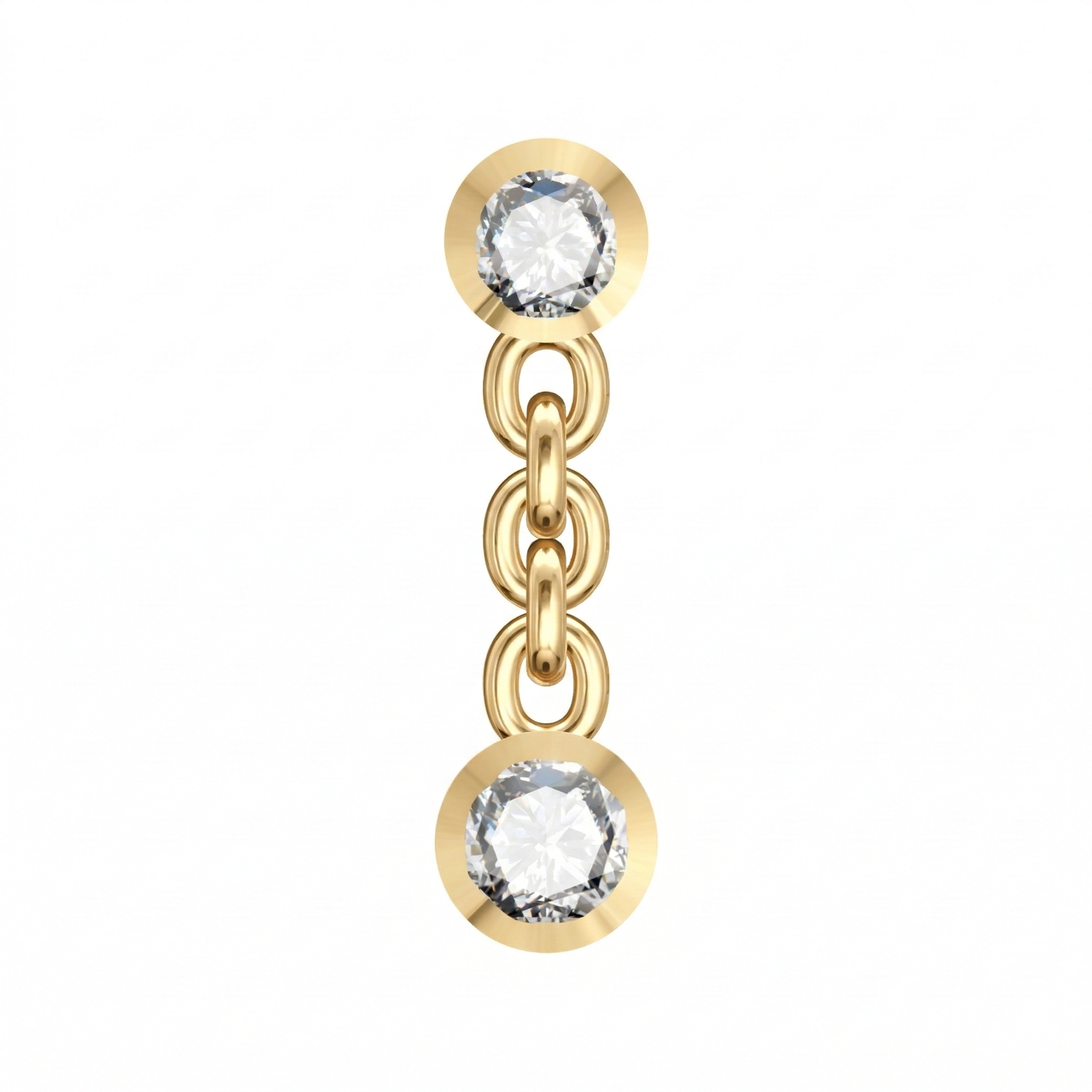 Boucles d'oreilles en or jaune 18 carats