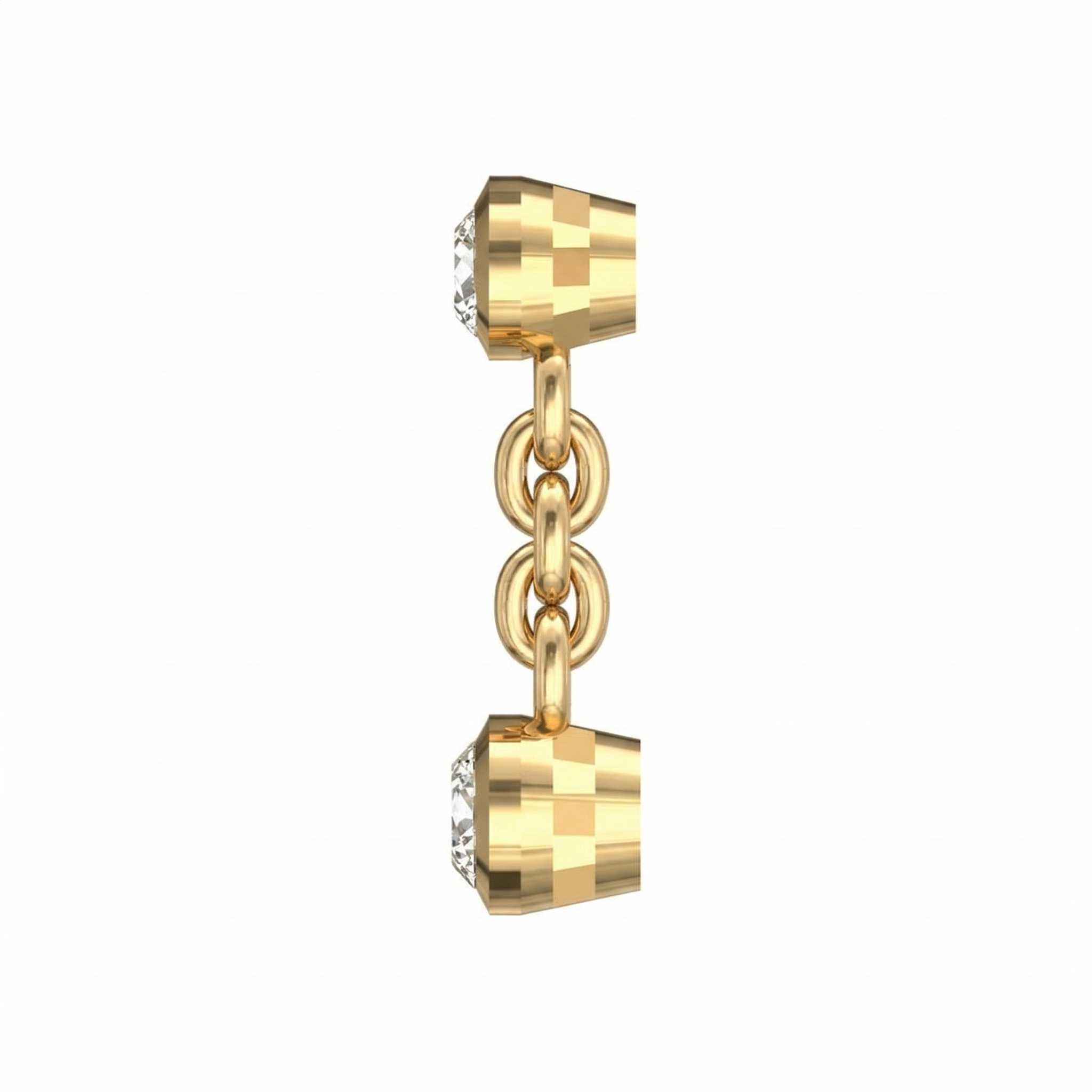 Boucles d'oreilles en or jaune 18 carats
