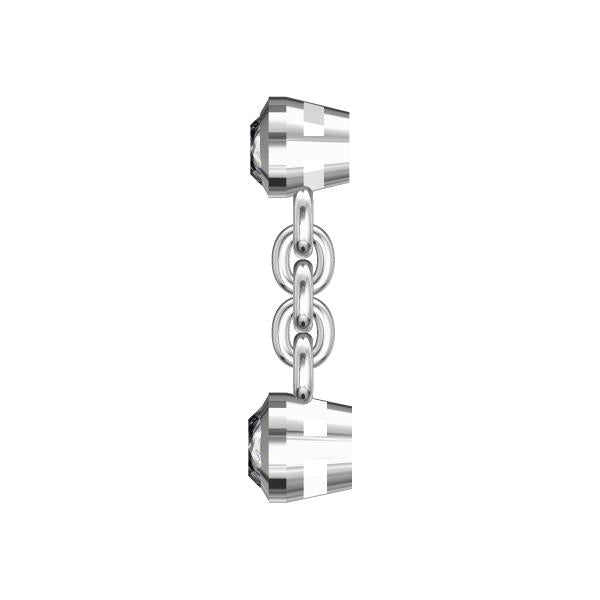 Boucles d'oreilles en or blanc 18 carats